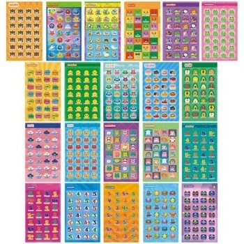 Наклейки  Лис 9,7*16 см Оценки арт.РЦ-Н-012/НГО-209-НГО229