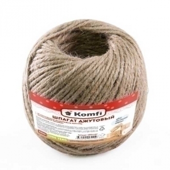 Шпагат джутовый Komfi, 1200 текс, 50м  арт. HRD050T/60 Шпагат джутовый Komfi, 1200 текс, 50м  арт. HRD050T/60
