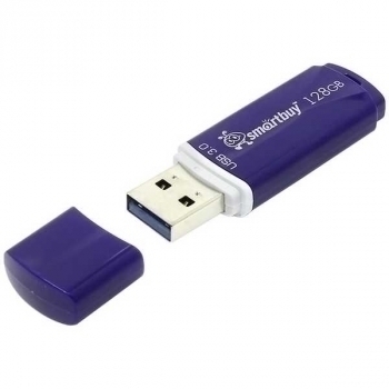 Карта памяти USB (флэш-накопитель) 128Gb Smart Buy Crown USB 3.0 Flash Drive синяя арт.SB128GBCRW-Bl Карта памяти USB (флэш-накопитель) 128Gb Smart Buy Crown USB 3.0 Flash Drive синяя арт.SB128GBCRW-Bl