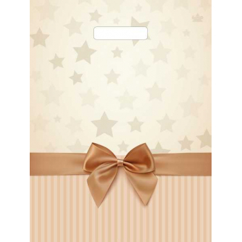 Мешок 40х31см ПВД 60мкм ламинированный с вырубной ручкой, Звезды в подарок арт.н00195120