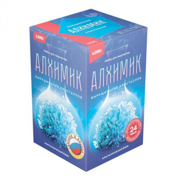 Набор для детского творчества - Выращивание кристаллов. Кристаллический ежик Голубой кристалл арт.Вкр-013