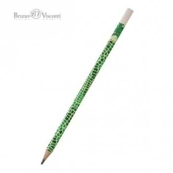 Карандаш Bruno Visconti HB ч/гр. ArtGraphix. Fun. Крокодил, трехгранный, пластик. корпус арт.21-0050/10
