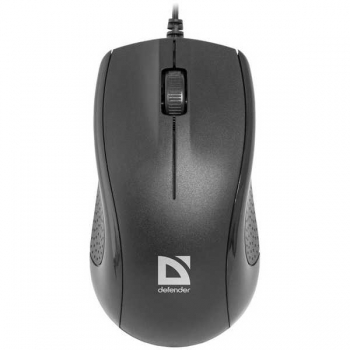 Мышь проводная Defender Optimum MB-160, USB, 3btn+Roll, черная арт.52160