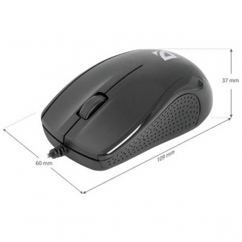 Мышь проводная Defender Optimum MB-160, USB, 3btn+Roll, черная арт.52160