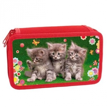 Пенал л/т 2-отдел. малый 190х100 арт.ПКК 11-5 Три котенка