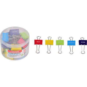 Зажим мет. для бумаг (3,2см) deVENTE Today is my day цветной арт. 4131009 Зажим мет. для бумаг (3,2см) deVENTE Today is my day цветной арт. 4131009