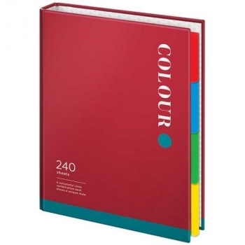 Тетрадь А5 240л на кольцах ArtSpace Моноколор. Уникальный стиль, 7БЦ,  4 разд., гл.лам-я, сменн. блок арт.ТК240_39548