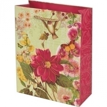 Пакет подарочный 18x23x8 см бумажный deVENTE Happy Birthday, с фольгированием, 4 дизайна, арт. 9041109