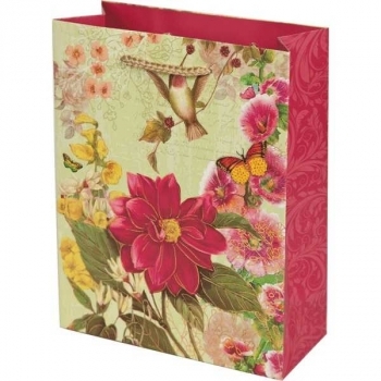 Пакет подарочный 18x23x8 см бумажный deVENTE Teddy bear, блестки, объемн.детали, 4 дизайна, арт. 9041137