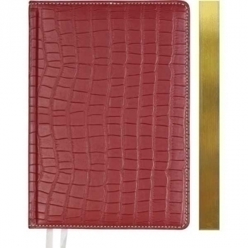 Ежедневник В6 120*170 мм, недатир. deVENTE Wild 320 стр, крем.бум., зол.срез, перф-я, тв.обл., БОРДОВЫЙ арт.2035100