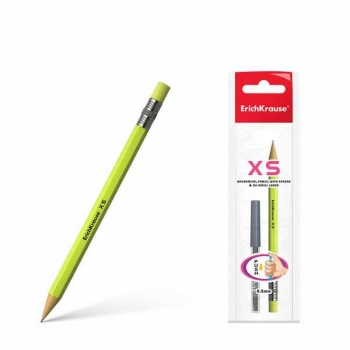 Карандаш автоматический 0.5мм ErichKrause XS в наборе с 20 грифелями 0.5 мм, НВ арт.45203