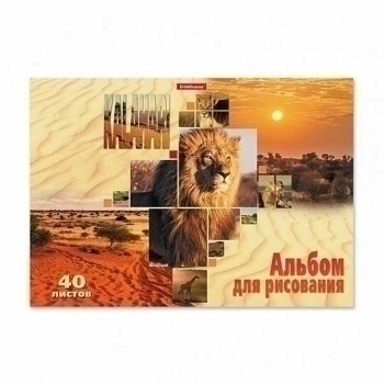 Альбом для рисов. А4 40л. ErichKrause Kalahari, клеевое скрепление арт.53180