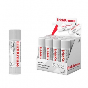 Клей-карандаш ErichKrause EasyStick 30г. в карт. дисплее арт.48033