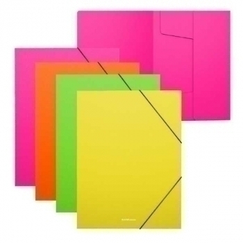 Папка А4 на резинках ErichKrause Matt Neon ассорти арт.50388 Папка А4 на резинках ErichKrause Matt Neon ассорти арт.50388