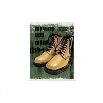 Блокнот А6 160л. престиж BOOTS, клетка, тв. обл., глянц. ламинация арт.3-160-002/26