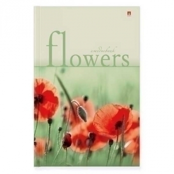 Ежедневник А5 134*207 мм, недатир. Альт лин. Цветы, 256 стр, 7БЦ, глянцевая ламинация арт.3-024/04