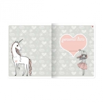 Тетрадь 48л в клетку Альт Special ДЕВОЧКА И ЕДИНИРОГ, ассорти 5 видов арт.7-48-1164