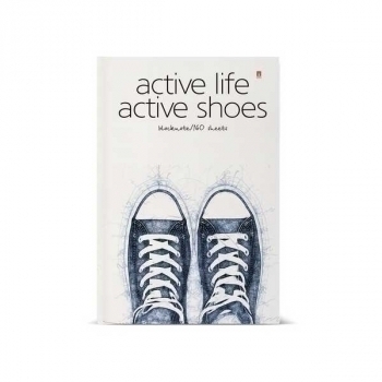 Блокнот А5 160л. престиж ACTIVE SHOES, клетка, тв. обл., глянц. ламинация арт.3-160-074/20 Блокнот А5 160л. престиж ACTIVE SHOES, клетка, тв. обл., глянц. ламинация арт.3-160-074/20