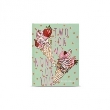 Ежедневник А6 110*146мм, недатир. Альт лин. Мороженое, 256 стр, 7БЦ, глянцевая ламинация арт.3-020/35