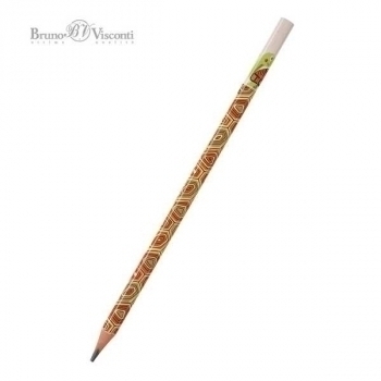 Карандаш Bruno Visconti HB ч/гр. ArtGraphix. Fun. Черепашка, трехгранный, пластик. корпус арт.21-0050/05