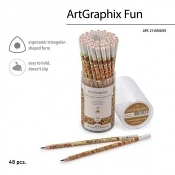 Карандаш Bruno Visconti HB ч/гр. ArtGraphix. Fun. Черепашка, трехгранный, пластик. корпус арт.21-0050/05