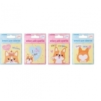 Клейкая бумага д/заметок deVENTE (75*75) 30л, Corgi арт.2010020