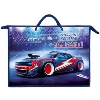 Папка д/рисования А3 с ручкой  арт.ПР 3-20 Motor sport