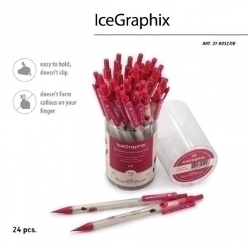 Карандаш автоматический 0.5мм Bruno Visconti IceGraphix. Маки  арт.21-0052/08