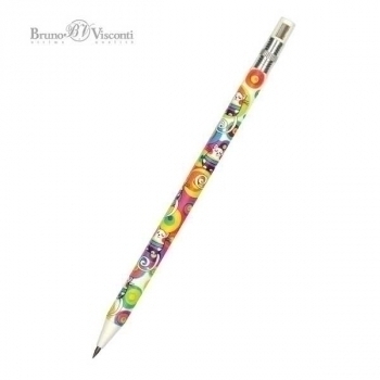 Карандаш автоматический (цанговый) 2,0 мм Bruno Visconti FunGraphix. Мультики. Кот с точилкой арт.21-0041/03