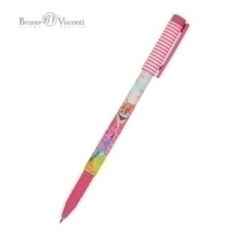 Ручка шариковая Bruno Visconti FunWrite. Лиса с рюкзачком, 0,5мм, синяя арт.20-0212/70