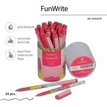 Ручка шариковая Bruno Visconti FunWrite. Лиса с рюкзачком, 0,5мм, синяя арт.20-0212/70