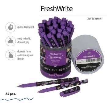 Ручка шариковая Bruno Visconti FreshWrite. Дамские штучки. Ажур, 0,7мм, синяя арт.20-0214/75