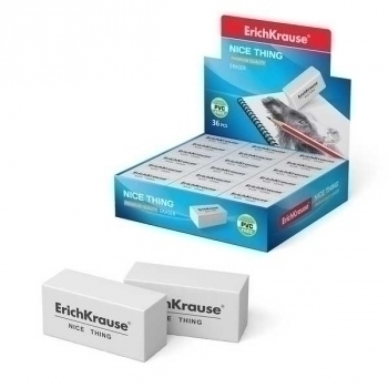 Ластик ErichKrause Nice Thing, белый арт.45027 Ластик ErichKrause Nice Thing, белый арт.45027