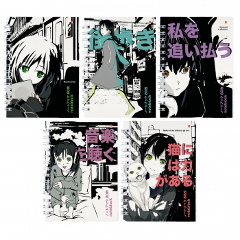 БЛОКНОТ-ПРЕСТИЖ ГР.  А6   80 Л. MANGA ANIME.CITY, 5 ВИДОВ арт.3-80-032/04 БЛОКНОТ-ПРЕСТИЖ ГР.  А6   80 Л. MANGA ANIME.CITY, 5 ВИДОВ арт.3-80-032/04