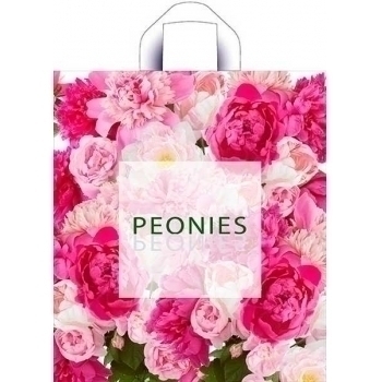 Мешок 42х38см ПНД 37мкм с петлевой ручкой, Изобилие пионов арт.н00213103 Мешок 42х38см ПНД 37мкм с петлевой ручкой, Изобилие пионов арт.н00213103