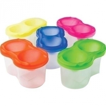 Стакан-непроливайка  двойной ассорти арт.8071700