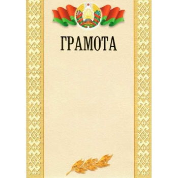 Грамота А4 (гос. символика), тиснение фольгой арт.20с169.12