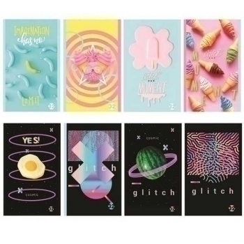 Блокнот А6 32л на скрепке BG Лови момент в клетку арт.Б6ск32 9538