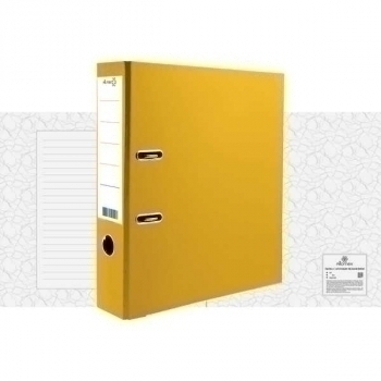 Файл-регистратор А4/75мм Attomex ПВХ, желтый арт.3093813