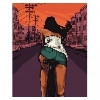 Набор для рисования по номерам, картина 40х50 см Велопрогулка (холст на раме,акриловые краски,3 кисти) арт.VP379 Набор для рисования по номерам, картина 40х50 см Велопрогулка (холст на раме,акриловые краски,3 кисти) арт.VP379