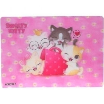 Коврик на стол А4  330*230 мм deVENTE ЗD Sweet Cats, 600 мкм арт. 8061212
