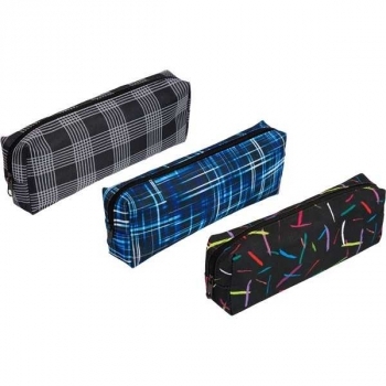 Пенал мягкий прямоугольный 200х70х35 Attomex Lines, текстильный с рис., ассорти арт. 7025208