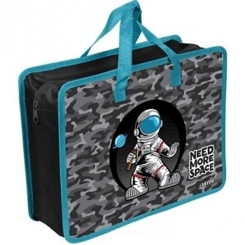 Папка А4 с ручками, пластик   33,5х26х10 см deVENTE 3D Need More Space, с текстильн. расширением, 500 мкм, арт.8054246