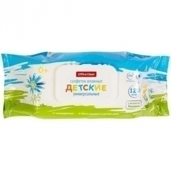 Салфетки влажные освежающие OfficeClean 15*19см, 120шт/уп, универсальные, детские, с пласт. клапаном арт.277489 Салфетки влажные освежающие OfficeClean 15*19см, 120шт/уп, универсальные, детские, с пласт. клапаном арт.277489