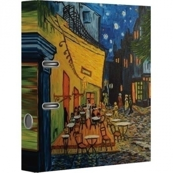 Файл-регистратор А4/75мм deVENTE Ван Гог. Ночная терраса кафе, арт.3090138