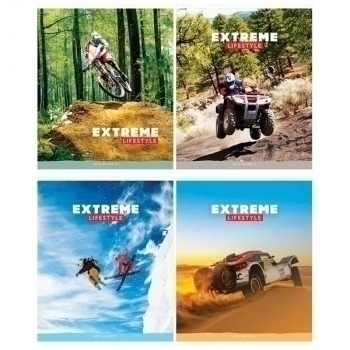 Тетрадь 96л в клетку ArtSpace Спорт. Extreme lifestyle арт.Т96к_26735