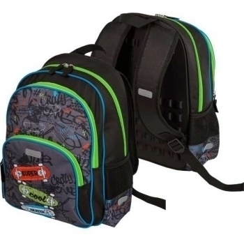 Рюкзак школьный Attomex  Basic Skate 38x27x17 1 отделение, 2 передн. кармана, 2 бок. кармана, арт.7033206