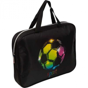 Папка А4 с ручками, на молнии, ткань, 360х280х80 мм deVENTE Sport, с внутр. карманом,  арт.8054278