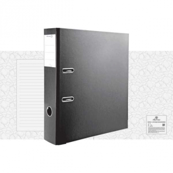 Файл-регистратор А4/75мм Attomex ПВХ, черный арт.3093701