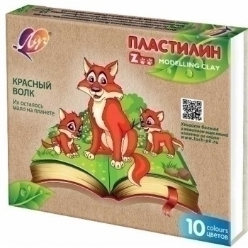 Пластилин ZOO 10 цветов, 150г арт.29С 1721-08 Пластилин ZOO 10 цветов, 150г арт.29С 1721-08